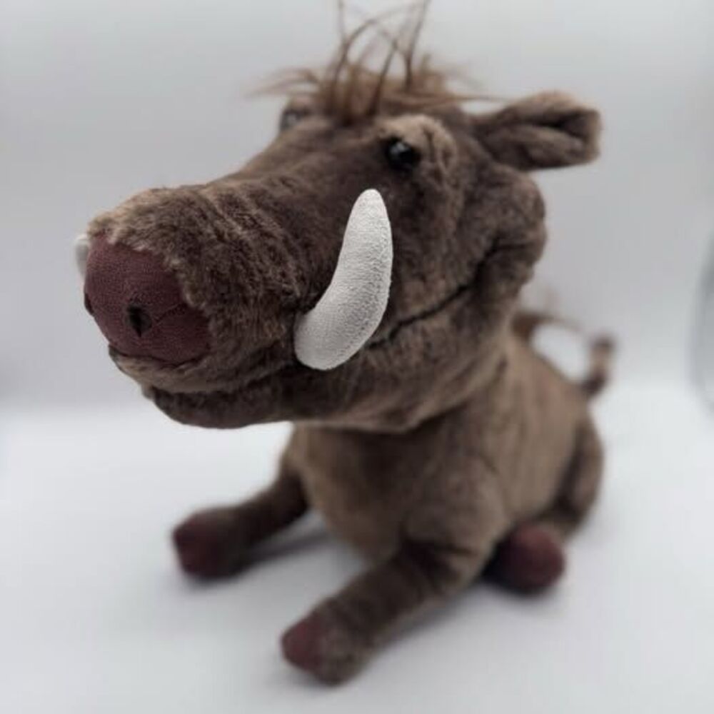 Disney Talking Pumbaa Warthog The Lion King Plush Stuffed Animal 10”